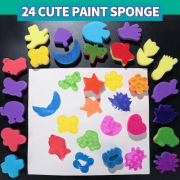 YGDZ 39-Piece Kids Sponge Paint Set for Creative Fun