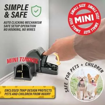 Tratper Mouse Tunnel Traps - Safe and Reusable Pest Control