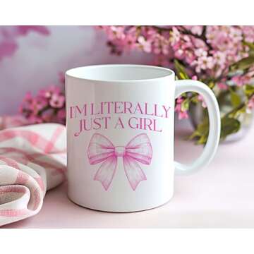 Charming 11 oz Coquette Coffee Mug - Perfect Gift for Tea Lovers