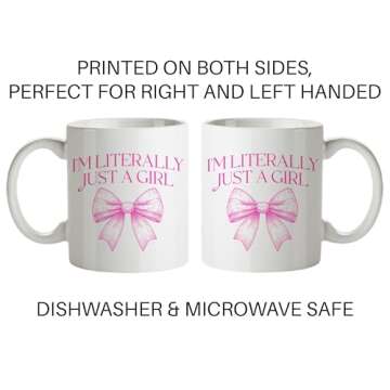 I'm Literally Just A Girl Mug - Coquette Aesthetic Gift