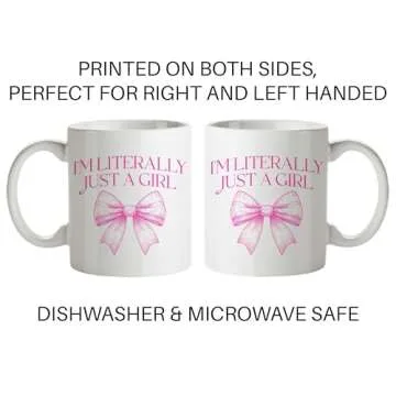 I'm Literally Just A Girl Mug - Coquette Aesthetic Gift