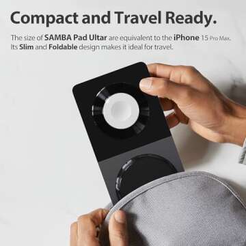 3 in 1 Charging Station for Apple Devices: Mag-Safe Charger Stand Fast Charging, Wireless Charger for iPhone 16/15/14/13/12 Series, Apple Watch Series 1-9/Ultra, AirPods Pro,30W USB Charger (Black)