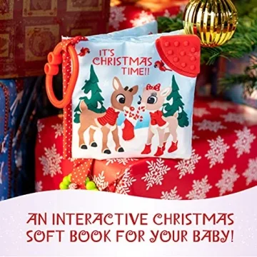 KIDS PREFERRED Rudolph Teether Book for Babies 0 and Up