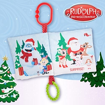 KIDS PREFERRED Rudolph Teether Book for Babies 0 and Up