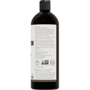 Organic Castor Oil for Hair and Skin - Viva Naturals 16 fl oz