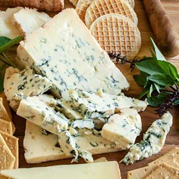 igourmet Cheese Lover's Sampler Gift Box - Includes Spanish Manchego, Italian Gorgonzola Piccante, Double Gloucester Onion & Chive Cheese, Asiago Fresco, Aged Cheddar, Aged Gouda, Brabander Gouda, Gruyere and Camembert