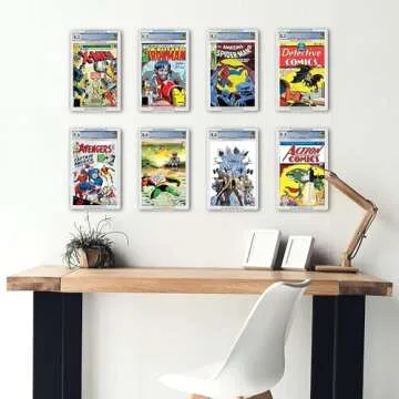 Comic Book Wall Display - 5 Pack Slab Holder Kit