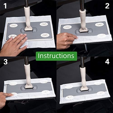 X Home 200 Count Dry Sweeping Pad Refill for Mops