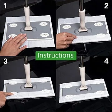 X Home 200 Count Dry Sweeping Pad Refill for Mops