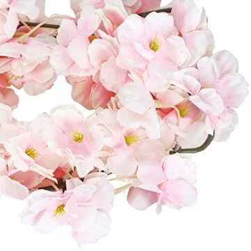 CEWOR 6pcs Artificial Cherry Blossom Flower Vines Fake Flowers for Outdoors Hanging Silk Flowers Garland for Wedding Party Home Japanese Kawaii Decor
