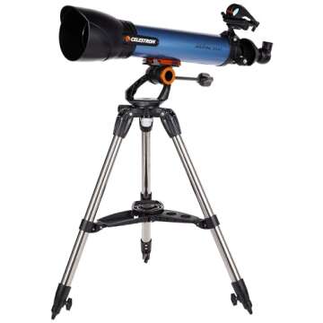 Celestron Inspire 100AZ Refractor Telescope, Battery Powered