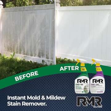 RMR Brands Complete Mold Killer & Stain Remover Bundle - Mold and Mildew Prevention Kit, Disinfectan...
