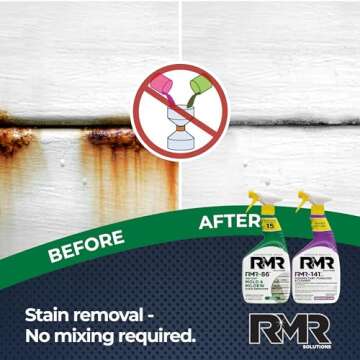 RMR Brands Complete Mold Killer & Stain Remover Bundle - Mold and Mildew Prevention Kit, Disinfectant Spray, Includes 2-32 Ounce Bottles