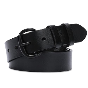 WHIPPY Women Leather Belt for Jeans Pants Dresses - Stylish Adjustable Waist Belt