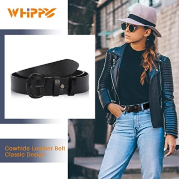 WHIPPY Women Leather Belt - Adjustable & Elegant Design