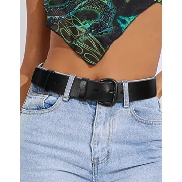 WHIPPY Women Leather Belt - Adjustable & Elegant Design