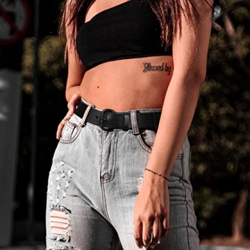 WHIPPY Women Leather Belt - Adjustable & Elegant Design