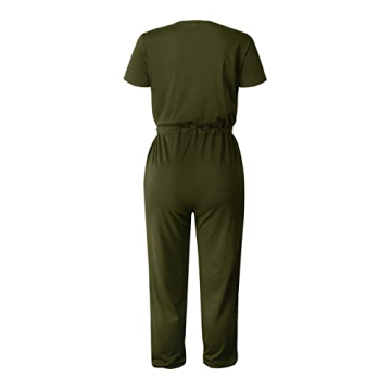 PRETTYGARDEN V Neck Summer Jumpsuit for Women