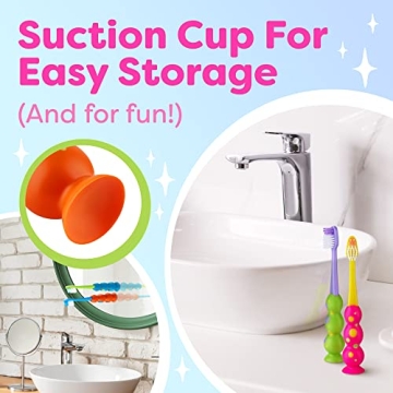 Kids Toothbrush 4 Pack - Fun & Functional Oral Care