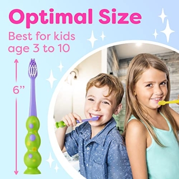 Kids Toothbrush 4 Pack - Fun & Functional Oral Care