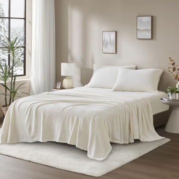 Soloft Fleece Bed Sheet Set Warm Wrinkle-Resistant Cozy