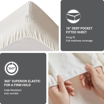 Soloft Fleece Bed Sheet Set Warm Wrinkle-Resistant Cozy