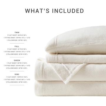Soloft Fleece Bed Sheet Set Warm Wrinkle-Resistant Cozy