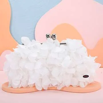 Elegant Fawziya Evening Clutch with Floral Applique