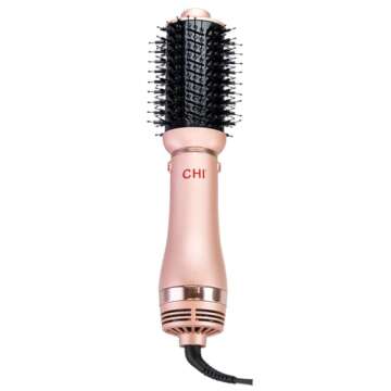 CHI Volumizer 4-in-1 Blowout Brush, Hair Dryer for Smooth, Silky & Shiny Hair, Four Interchangeable ...