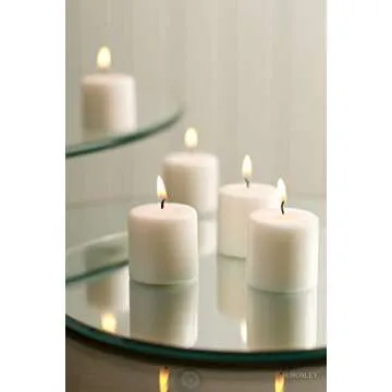 Hosley's Set of 30 Unscented White Votive Candles