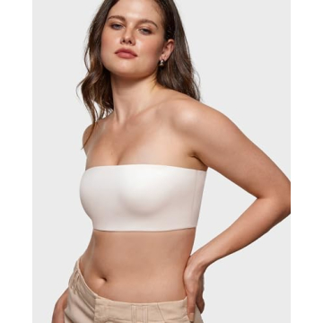 INLYRIC Inbarely Strapless Bandeau Bra for All-Day Comfort