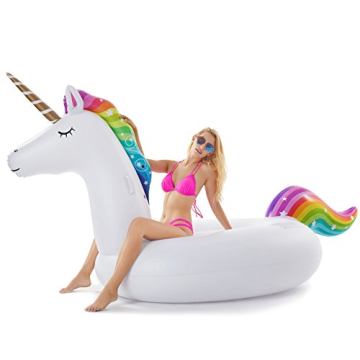 Jasonwell Giant Inflatable Unicorn Pool Float - Fast Inflation, Durable, Perfect for Kids & Adults a...