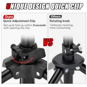 Gonex Baseball Tee Softball Tee Practice Hitting Batting Tripod Stand Rubber Tee Collapsible Portabl...