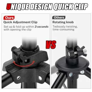 Gonex Baseball Tee Softball Tee Practice Hitting Batting Tripod Stand Rubber Tee Collapsible Portabl...