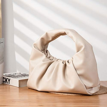 LuxStyle Women Dumpling Leather Shoulder Bag - Large Chic Handbag
