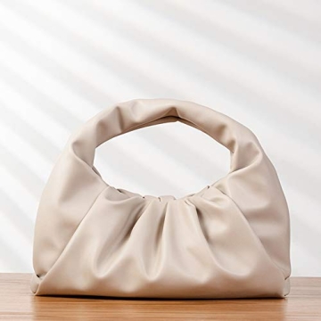 LuxStyle Women Dumpling Leather Shoulder Bag - Large Chic Handbag