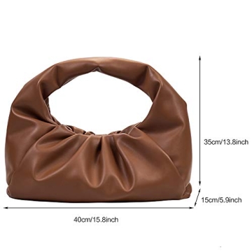 LuxStyle Women Dumpling Leather Shoulder Bag - Large Chic Handbag