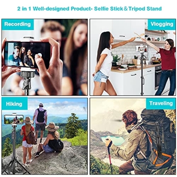 UBeesize 67'' Phone Tripod & Selfie Stick Combo