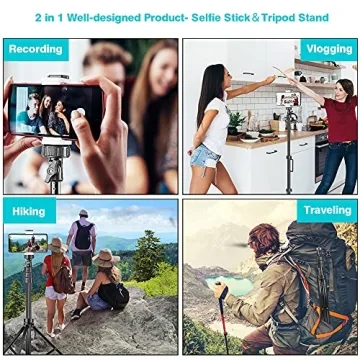 UBeesize 67'' Phone Tripod & Selfie Stick Combo