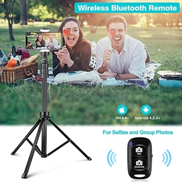 UBeesize 67'' Phone Tripod & Selfie Stick Combo