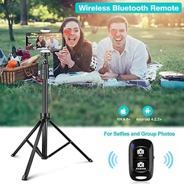 UBeesize 67'' Phone Tripod & Selfie Stick Combo