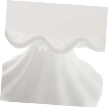 Zerodeko Decor for Kitchen House Party Cupcake Holder Fruit Basket Cake Stand Dessert Display Stand Small Fruit Bowl Food Fruit Tray Fruit Container Candy Plate Tall Plate Ceramics White