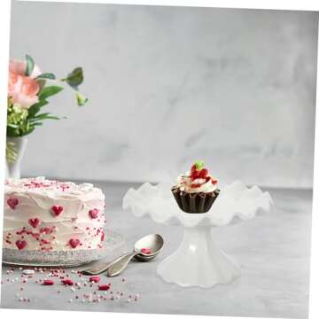 Zerodeko Decor for Kitchen House Party Cupcake Holder Fruit Basket Cake Stand Dessert Display Stand Small Fruit Bowl Food Fruit Tray Fruit Container Candy Plate Tall Plate Ceramics White