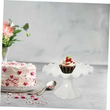 Zerodeko Decor for Kitchen House Party Cupcake Holder Fruit Basket Cake Stand Dessert Display Stand Small Fruit Bowl Food Fruit Tray Fruit Container Candy Plate Tall Plate Ceramics White