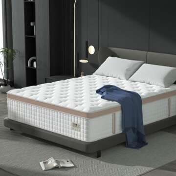 BedStory 14-Inch Hybrid Queen Mattress in A Box