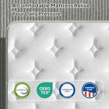 BedStory 14-Inch Hybrid Queen Mattress in A Box