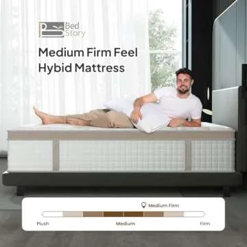 BedStory 14-Inch Hybrid Queen Mattress in A Box