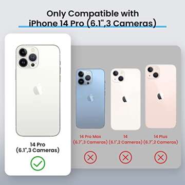 Silicone Case for iPhone 14 Pro with Protectors