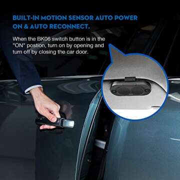 Besign BK06 Bluetooth 5.0 Car Kit - Handsfree & Motion Sensor