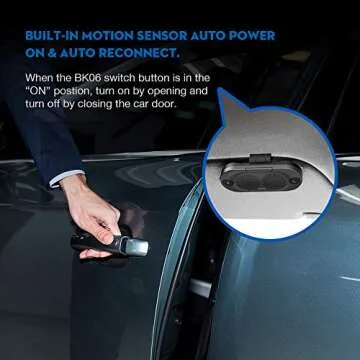 Besign BK06 Bluetooth 5.0 Car Kit - Handsfree & Motion Sensor